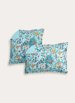 Bouchara Taie À Motifs^LOT DE 2 TAIES EN SATIN MOTIF FLORAL GAIA