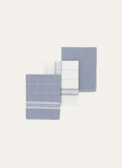 Bouchara Torchon, Essuie-Mains^LOT DE 3 TORCHONS EN COTON