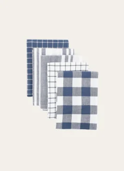 Bouchara Torchon, Essuie-Mains^LOT DE 5 TORCHONS EN COTON