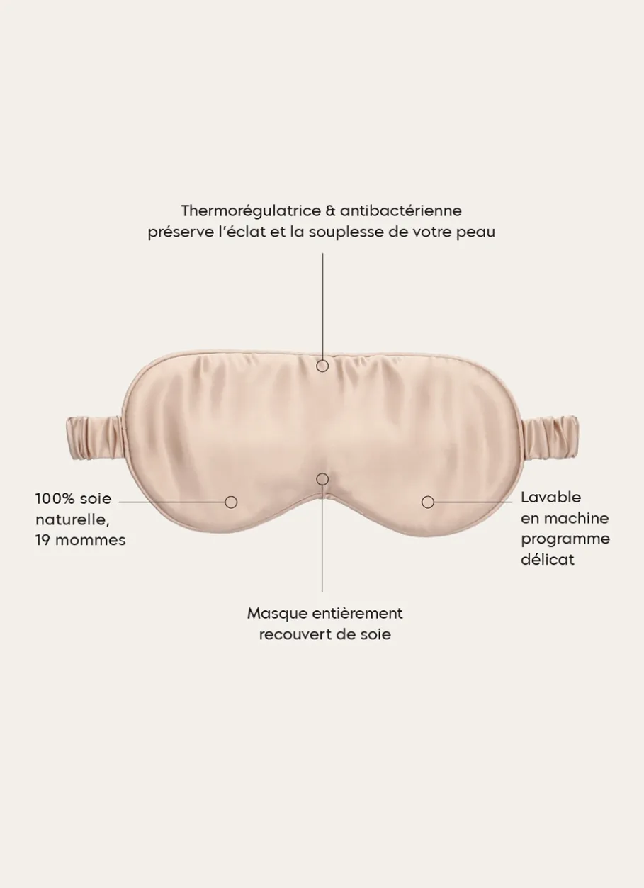 Bouchara Homewear, Accessoire|Taie Unie^MASQUE DE NUIT PURE SOIE DE MÛRIER