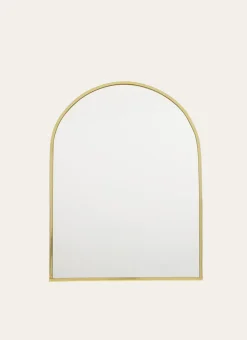 Bouchara Miroir^MIROIR À POSER EN LAITON AVEC FORME ARRONDIE