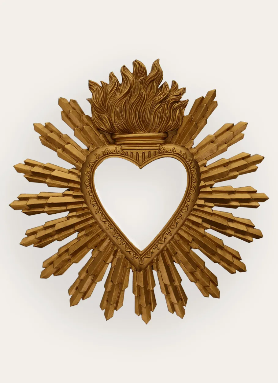 Bouchara Miroir^MIROIR COEUR SOLEIL