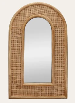 Bouchara Miroir^MIROIR EN ROTIN TISSÉ ARRONDI