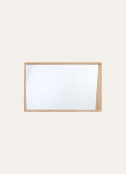 Bouchara Miroir^MIROIR HORIZONTAL EN BOIS DE PIN AVEC RANGEMENT