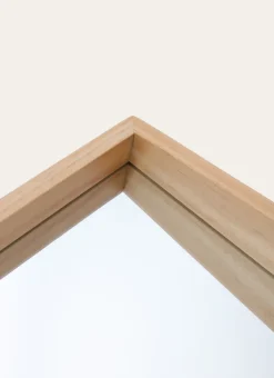 Bouchara Miroir^MIROIR HORIZONTAL EN BOIS DE PIN AVEC RANGEMENT