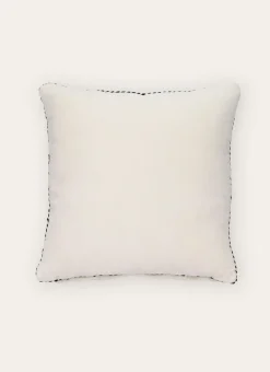 Bouchara Coussin, Coussin De Sol^MOYEN COUSSIN EN VELOURS AVEC PASSEPOIL RAYÉ