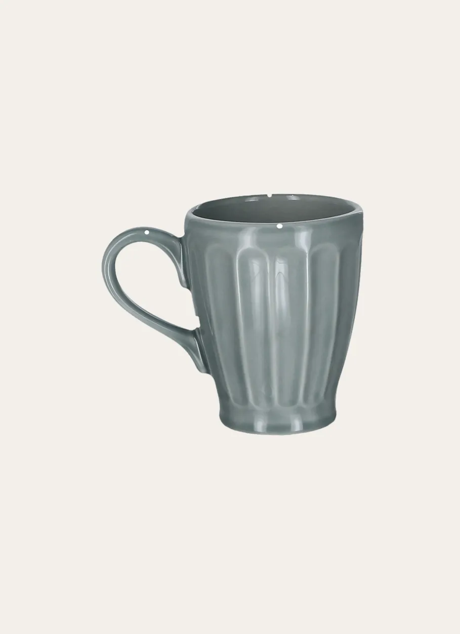 Bouchara Tasse, Bol^MUG CÔTELÉ EN FAÏENCE