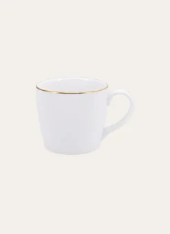 Bouchara Tasse, Bol^MUG EN PORCELAINE AVEC LISERÉ DORÉ