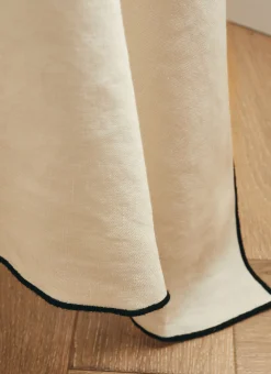 Bouchara Nappe^NAPPE COTON ET LIN FINITION BOURDON GRAND FORMAT