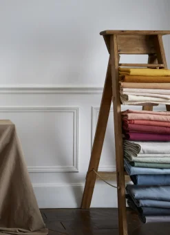 Bouchara Nappe^NAPPE COTON ET LIN FINITION BOURDON GRAND FORMAT