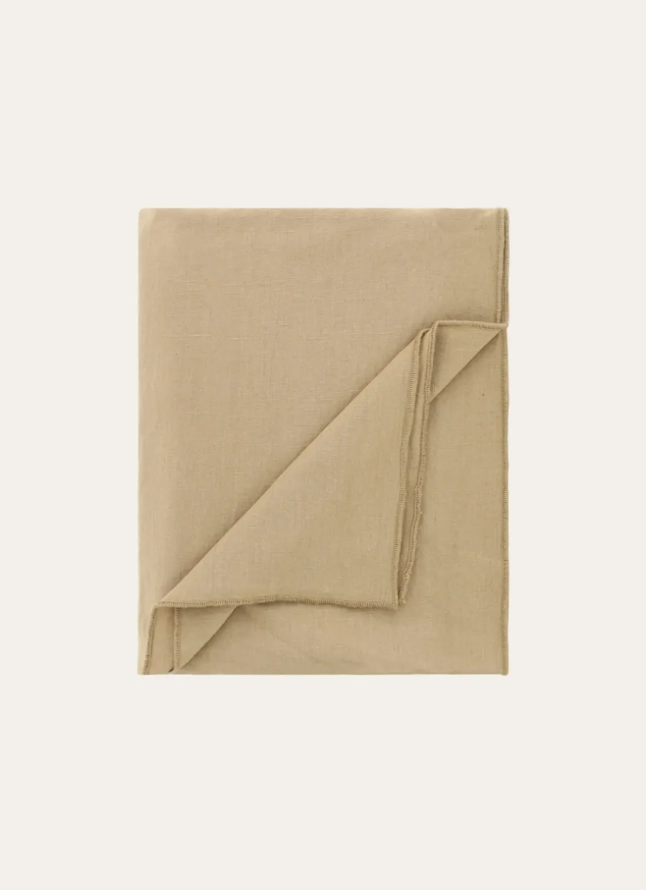 Bouchara Nappe^NAPPE COTON ET LIN FINITION BOURDON GRAND FORMAT