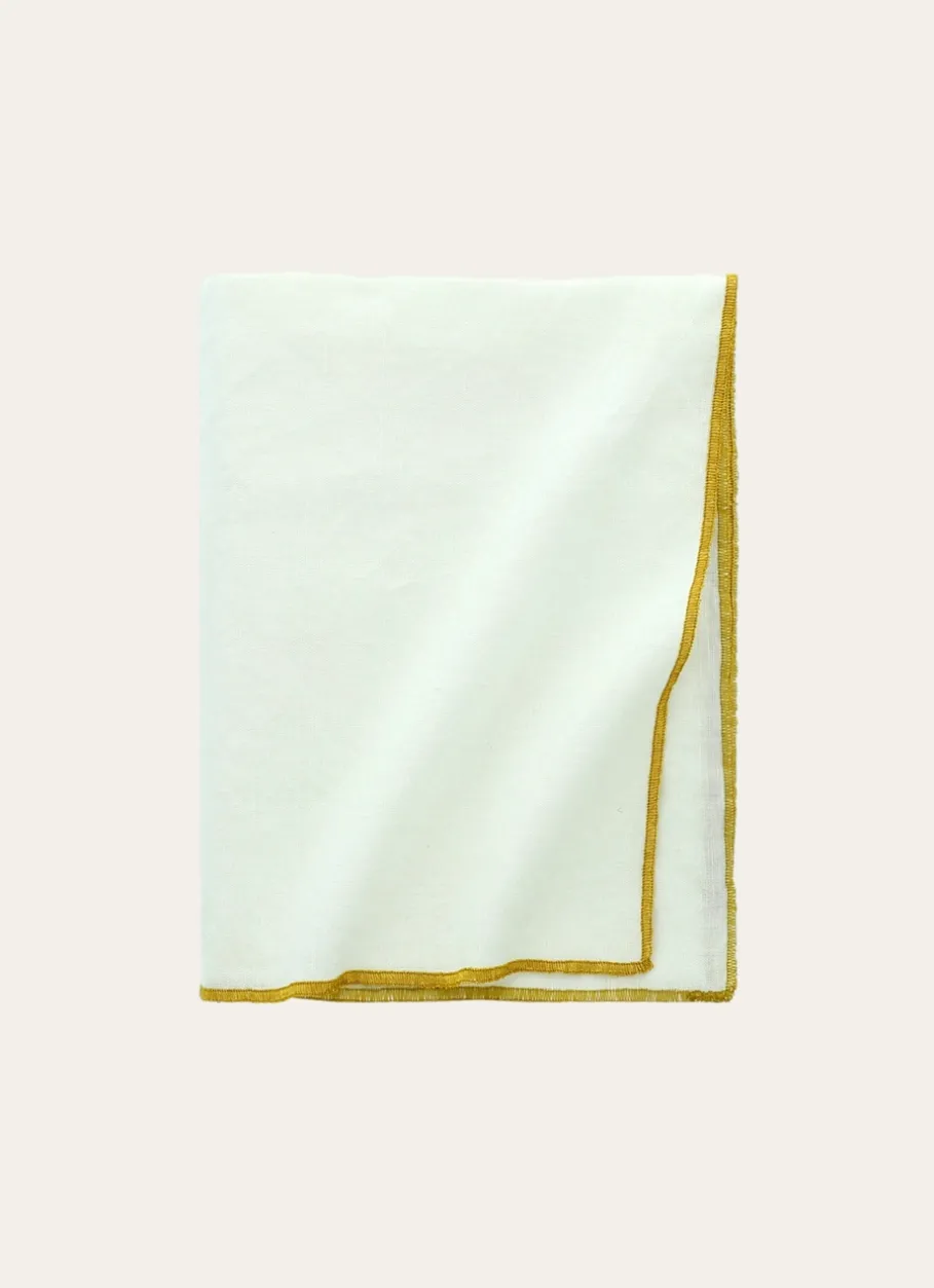 Bouchara Nappe^NAPPE COTON LIN FINITION BOURDON