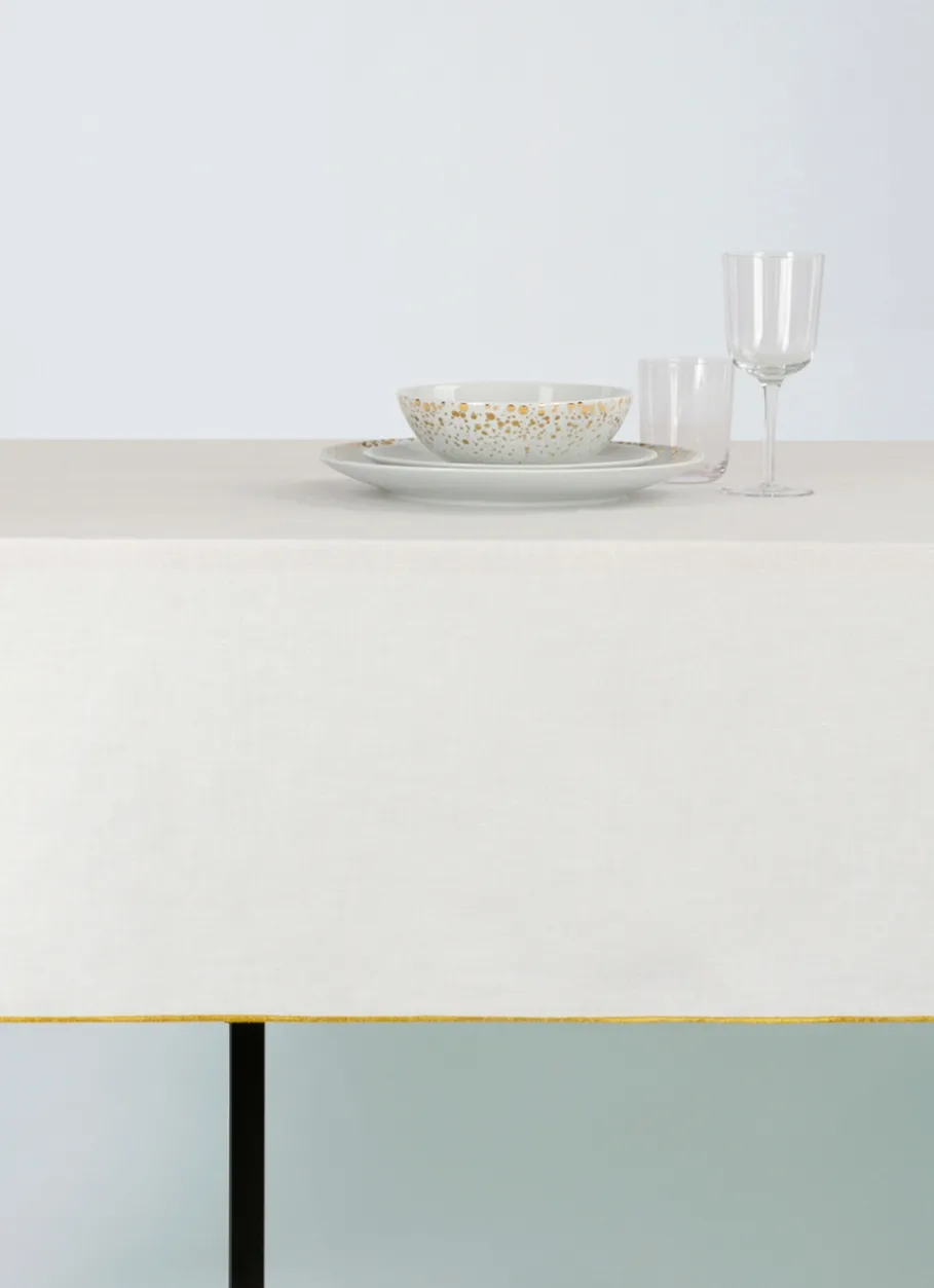 Bouchara Nappe^NAPPE COTON LIN FINITION BOURDON