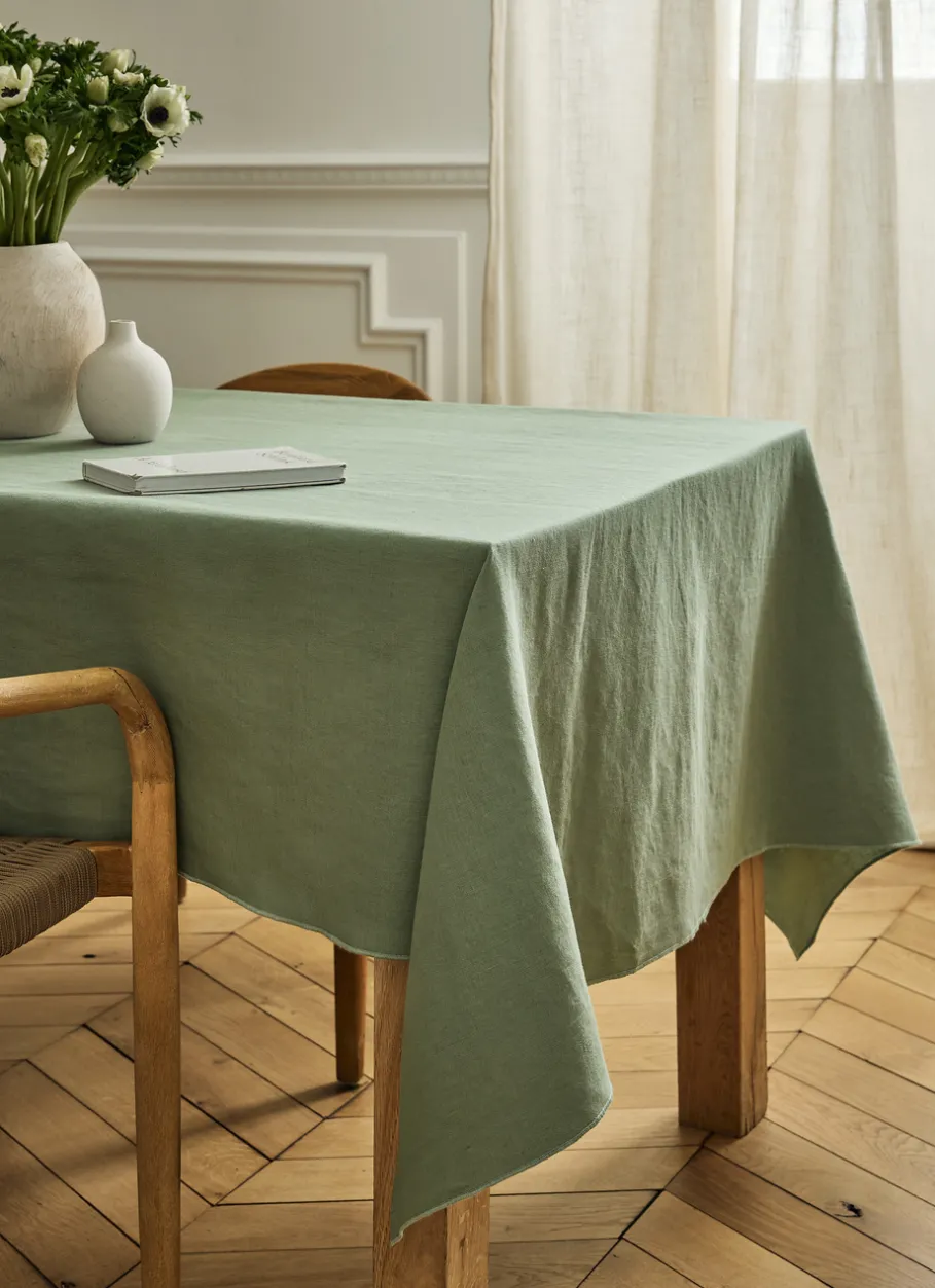 Bouchara Nappe^NAPPE COTON LIN FINITION BOURDON