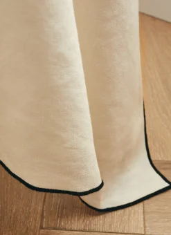 Bouchara Nappe^NAPPE COTON LIN FINITION BOURDON MOYEN FORMAT