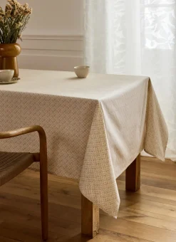 Bouchara Nappe^NAPPE EN COTON ENDUIT IMPRIMÉ PETITES FLEURS