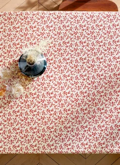 Bouchara Nappes Enduites & Anti-Taches|Nappe^NAPPE ENDUITE À MOTIF VÉGÉTAL