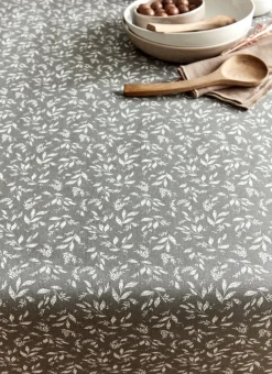 Bouchara Nappes Enduites & Anti-Taches|Nappe^NAPPE ENDUITE À MOTIF VÉGÉTAL