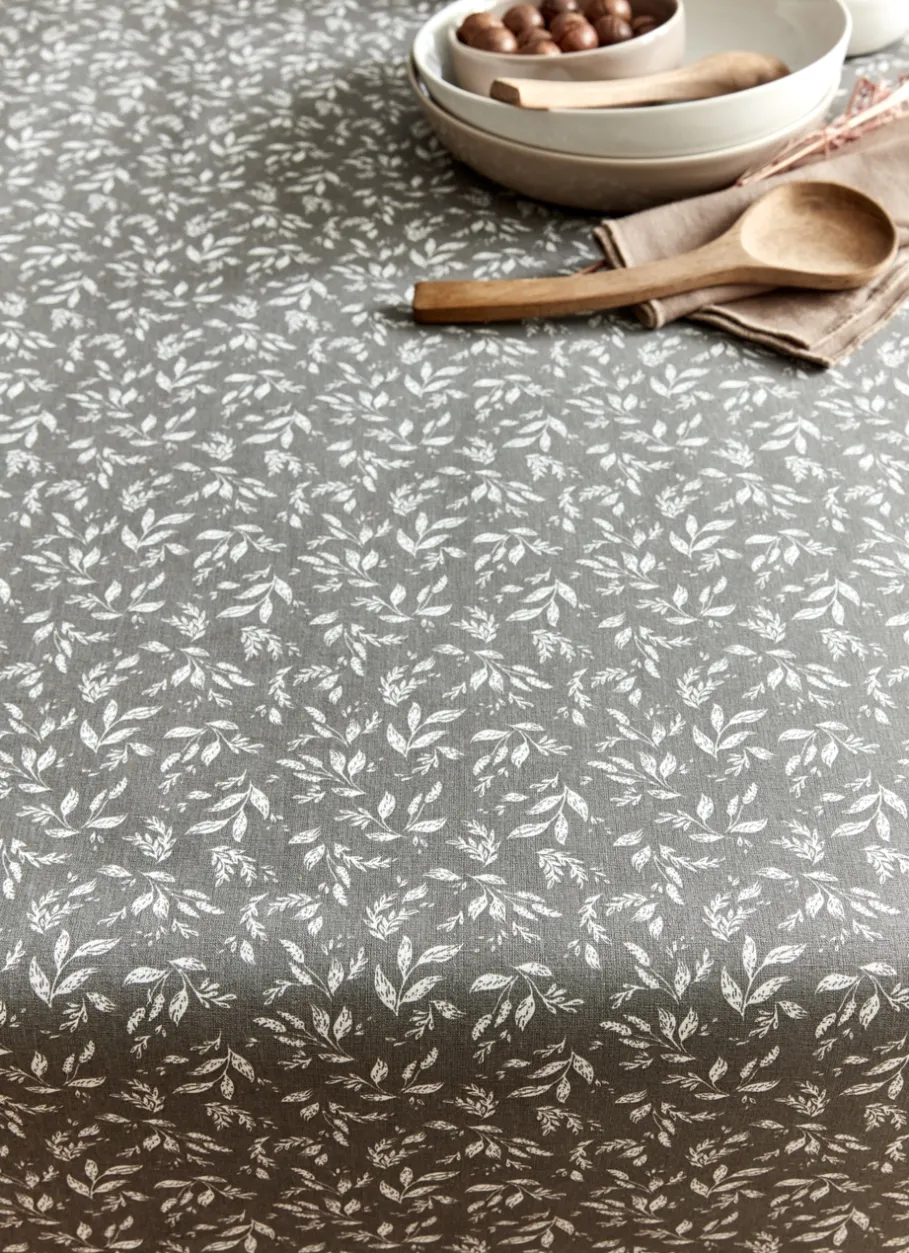 Bouchara Nappes Enduites & Anti-Taches|Nappe^NAPPE ENDUITE À MOTIF VÉGÉTAL