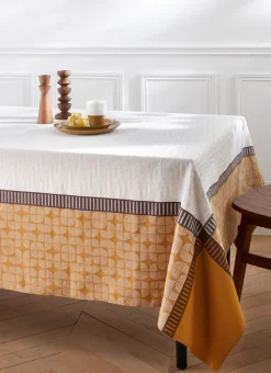 Bouchara Nappe^NAPPE JACQUARD EN COTON TISSÉ-TEINT