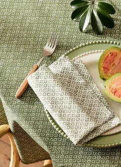 Bouchara Nappes Enduites & Anti-Taches|Nappe^NAPPE RONDE EN COTON ENDUIT IMPRIMÉ PETITES FLEURS