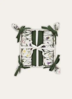 Bouchara Torchon, Essuie-Mains^PANIÈRE DE 3 TORCHONS EN COTON MOTIF VÉGÉTAL