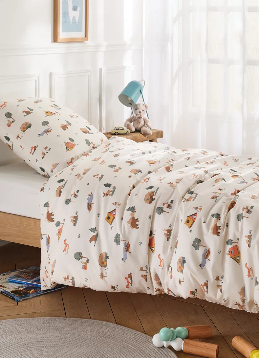 Enfant Bouchara Linge De Lit^PARURE DE LIT BÉBÉ EN PERCALE WILD