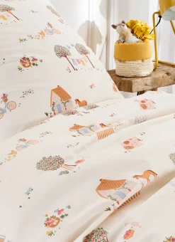 Enfant Bouchara Linge De Lit^PARURE DE LIT BÉBÉ EN PERCALE DE COTON EGLANTINE