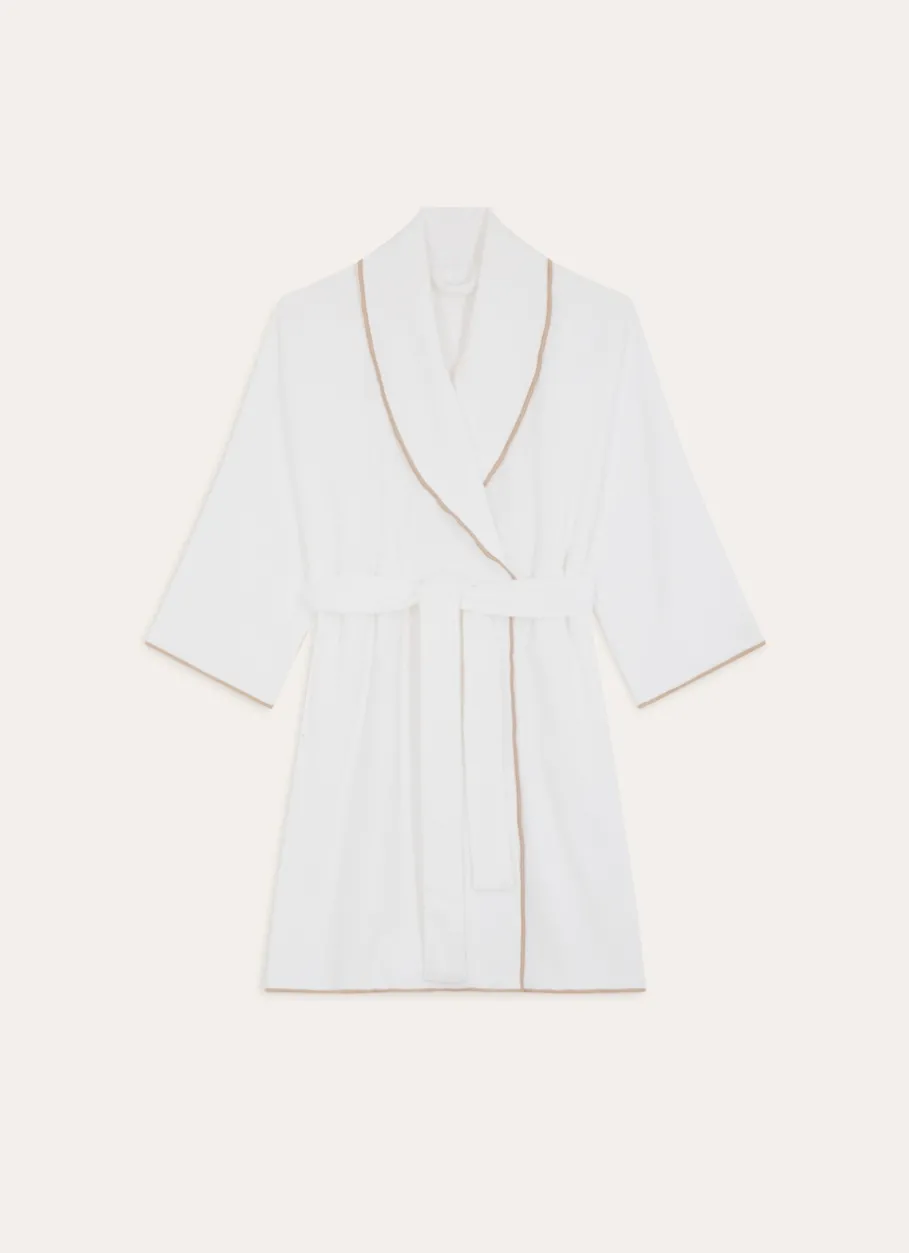 Bouchara Peignoir Éponge^PEIGNOIR DE BAIN FINITION BOURDON OPÉRA