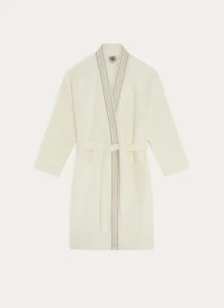 Bouchara Peignoir Éponge^PEIGNOIR KIMONO À BANDE DÉCORATIVE