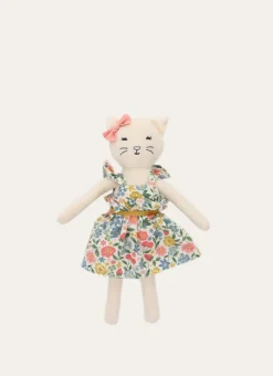 Enfant Bouchara Jouet, Doudou^PELUCHE CHAT ROBE À FLEURS