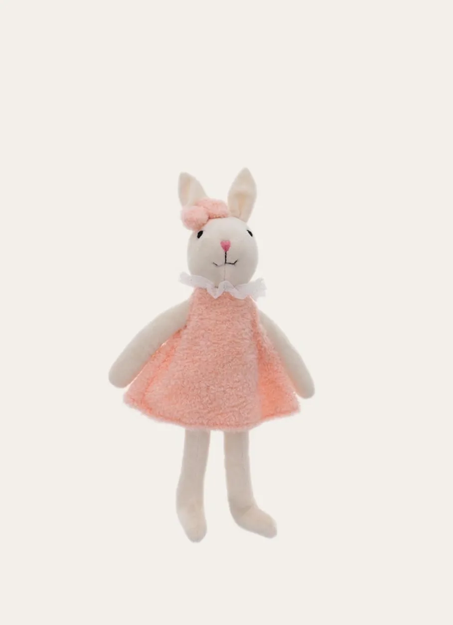 Enfant Bouchara Jouet, Doudou^PELUCHE LAPINE AVEC ROBE ROSE