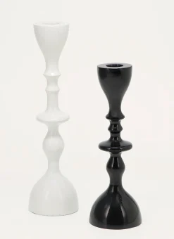 Bouchara Bougeoir, Lanterne^PETIT BOUGEOIR EN ALUMINIUM FINITION LAQUÉE