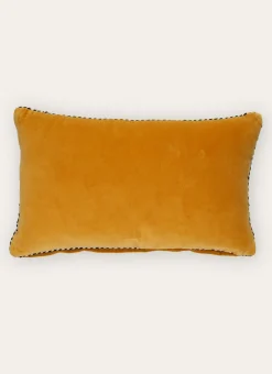Bouchara Coussin, Coussin De Sol^PETIT COUSSIN EN VELOURS AVEC PASSEPOIL RAYÉ