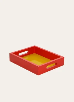 Bouchara Plat, Plateau^PETIT PLATEAU EN BOIS LAQUÉ