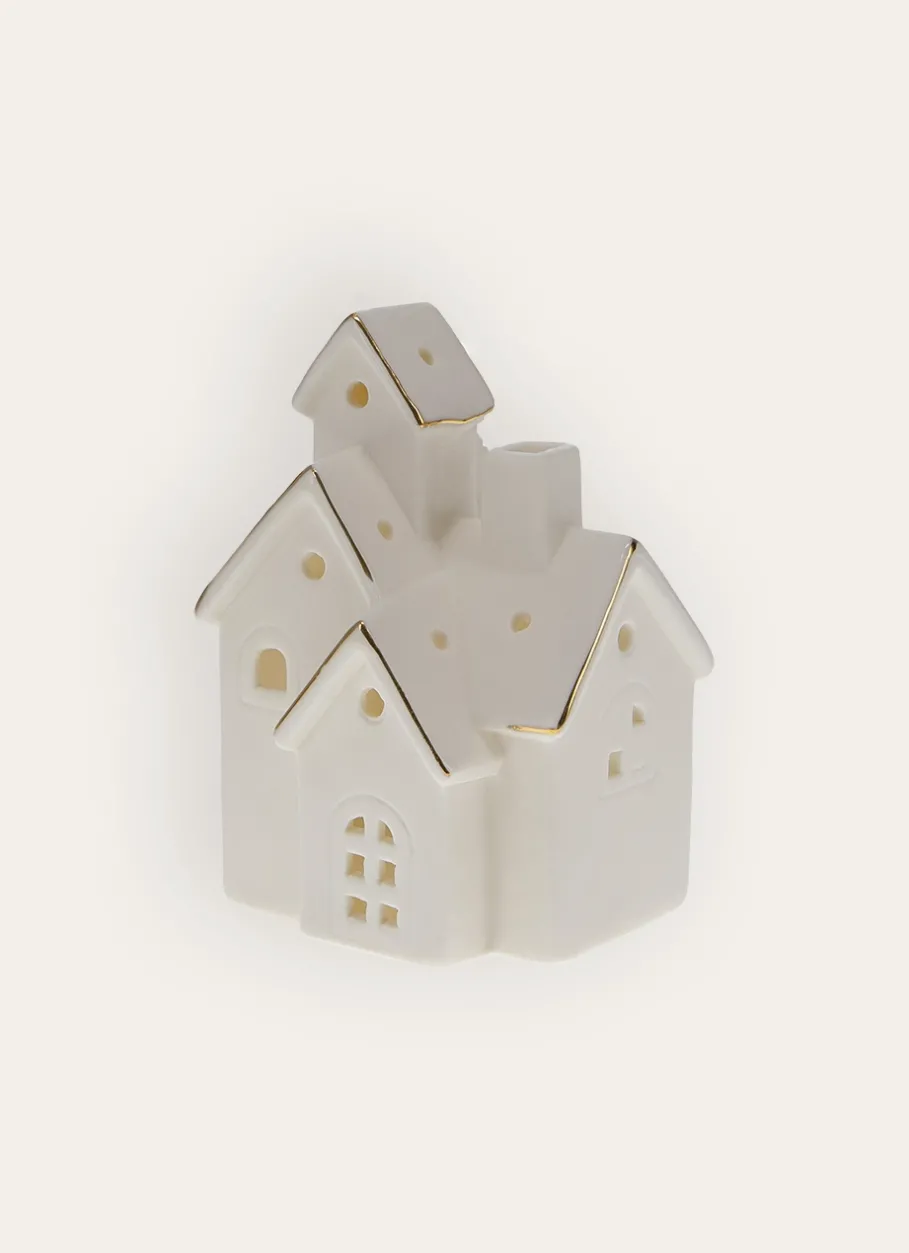 Bouchara Décoration De Noël^PHOTOPHORE ÉGLISE EN PORCELAINE