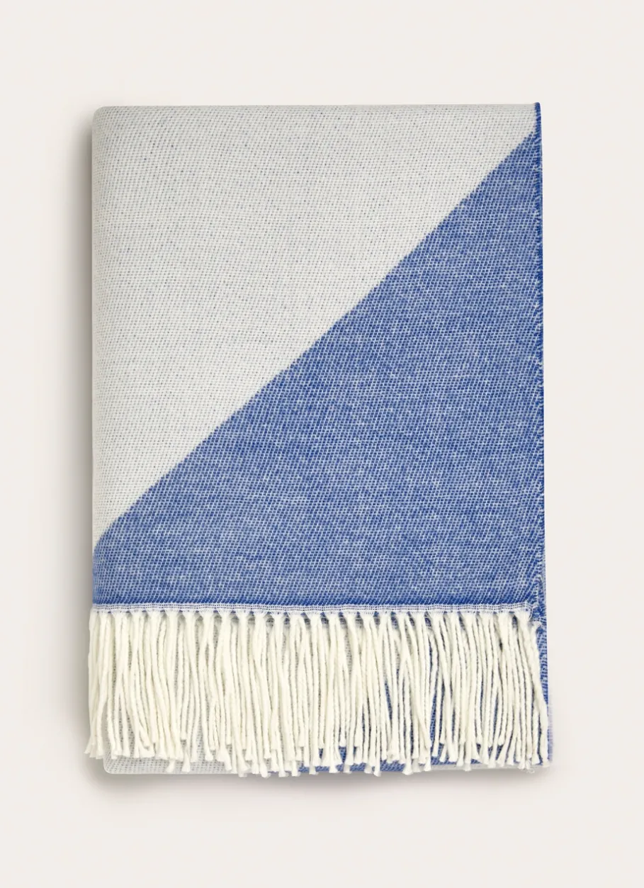 Bouchara Plaid^PLAID À FRANGES TISSÉ TEINT MOTIF GÉOMÉTRIQUE