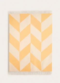 Bouchara Plaid^PLAID À FRANGES TISSÉ TEINT MOTIF GÉOMÉTRIQUE