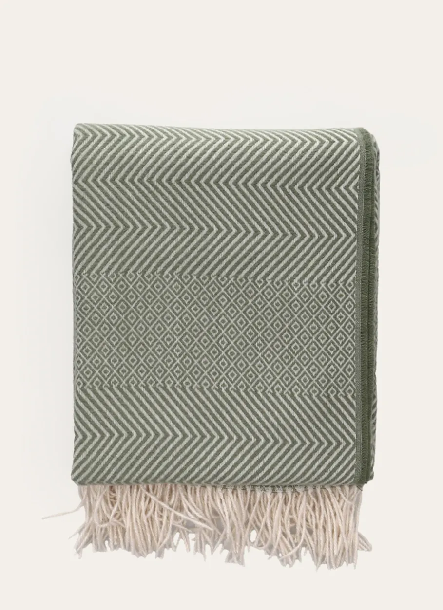 Bouchara Plaid^PLAID À MOTIFS JACQUARD MOSAÏQUES ET CHEVRONS MOSA