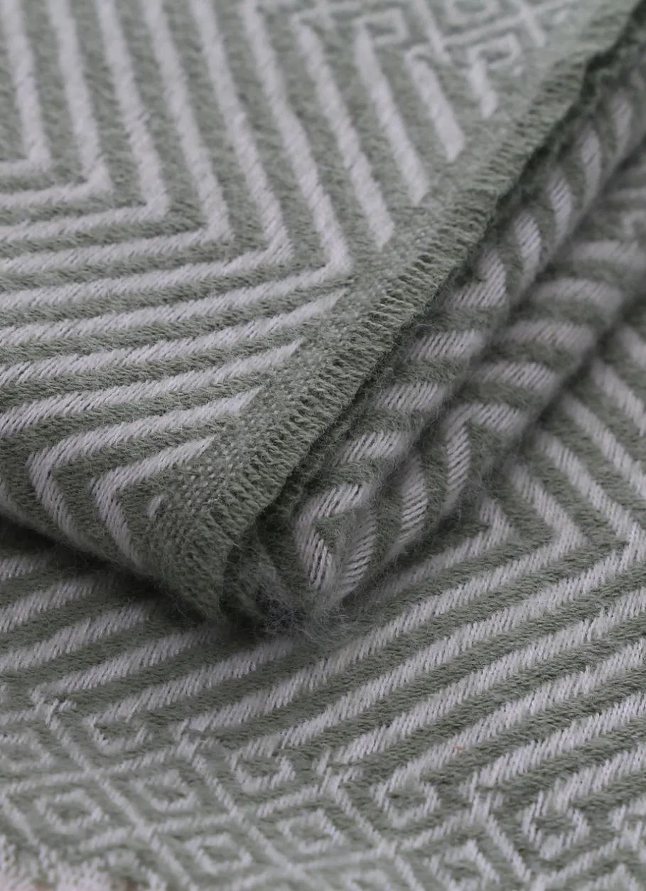 Bouchara Plaid^PLAID À MOTIFS JACQUARD MOSAÏQUES ET CHEVRONS MOSA