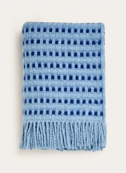 Bouchara Plaid^PLAID BICOLORE EN MÉLANGE DE LAINE