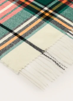 Bouchara Plaid^PLAID ÉCOSSAIS AVEC PORTE-PLAID IMITATION CUIR