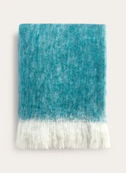 Bouchara Plaid|Jete De Lit, Edredon^PLAID EFFET MOHAIR À FRANGES