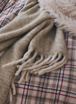 Bouchara Plaid|Jete De Lit, Edredon^PLAID EFFET MOHAIR