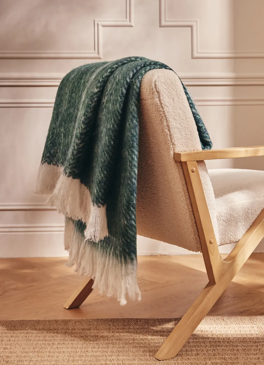 Bouchara Plaid|Jete De Lit, Edredon^PLAID EFFET MOHAIR