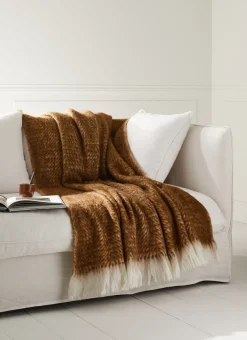 Bouchara Plaid|Jete De Lit, Edredon^PLAID EFFET MOHAIR