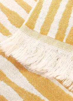 Bouchara Plaid^PLAID EN COTON JACQUARD MOTIF ZÈBRE