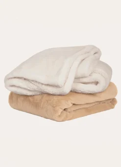 Bouchara Plaid|Jete De Lit, Edredon^PLAID EN FAUSSE FOURRURE