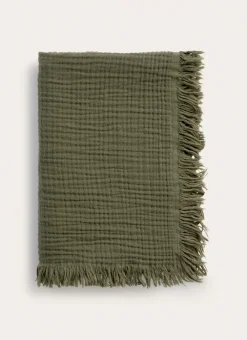 Bouchara Plaid|Jete De Lit, Edredon^PLAID EN GAZE DE COTON