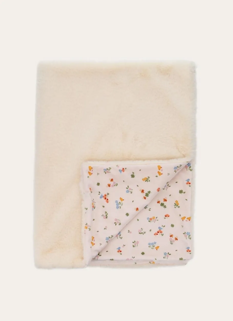 Enfant Bouchara Linge De Lit^PLAID ENFANT IMPRIMÉ FLEURS ET ANIMAUX EGLANTINE